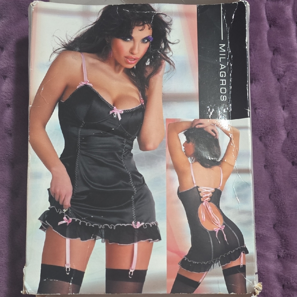 Black and Pink Chemise